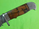 Custom Made Handmade Damascus Blade Huge Tactical Fighting Knife Knives