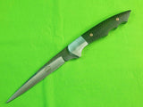 US Custom Hand Made J. Downs Powell OH #1 Fighting Knife & Sheath