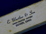 US E. Warther & Son Hand-crafted Cutlery Kitchen Knife w/ Box