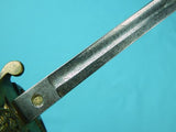 Antique British English 19 Century WW1 Presentation Engraved Sword w/ Scabbard