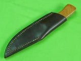 Vintage US Custom Hand Made FRANK DILLUVIO Hunting Fighting Knife & Sheath