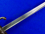 French France Antique Pre WW1 19 Century 1878 Dated Bayonet w/ Scabbard