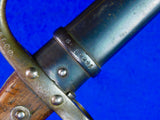French France Antique Pre WW1 19 Century 1878 Dated Bayonet w/ Scabbard