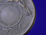 Vintage Old French France Bronze Table Medal