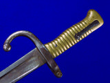 French France 19 Century Pre WW1 1874 Dated Bayonet Short Sword