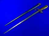 French France 19 Century Pre WW1 1876 Dated Bayonet Short Sword w/ Scabbard