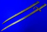 French France 19 Century Pre WW1 Yatagan Bayonet Short Sword Scabbard Matching #
