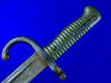 French France 19 Century Pre WW1 Yatagan Bayonet Short Sword Scabbard Matching #
