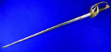 French France WW1 Model 1896 Cavalry Sword w/ Scabbard Presented to US Officer