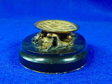 Antique Old France French Military Ashtray PAPERWEIGHT Figurine Desk Organizer