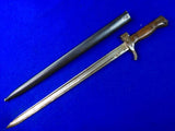 French France Antique Old WW1 Bayonet Fighting Knife w/ Scabbard