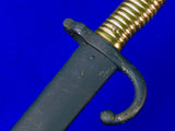 French France Pre WW1 19 Century 1868 Dated Bayonet Short Sword with Scabbard
