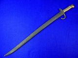 French France Pre WW1 19 Century 1868 Dated Bayonet Short Sword with Scabbard