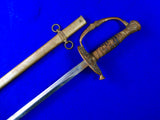 US Antique Old 19 Century GAR Model 1860 Sword w/ Scabbard