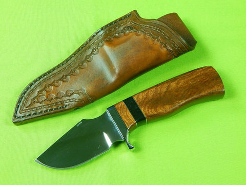 Custom Made Handmade George Cousino Hunting Knife w/ Sheath 