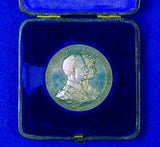German Germany 1912 Royal Wedding Commemorative Silver Table Medal w/ Box 