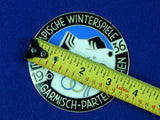 German Germany 1936 Olympic Games Sport Large Enameled Table Medal Badge