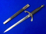 Antique Old Germany German 19 Century Dagger Knife w/ Scabbard
