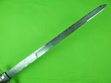 Antique German Germany 19 Century Large Heavy Hunting Sword Dagger Scabbard Frog