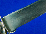 German Germany Antique 19 Century Large & Heavy Hunting Dagger Knife w/ Scabbard