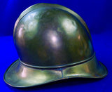 German Germany Bavaria Bavarian WW1 Fireman Firefighter Brass Helmet w/ Liner