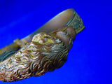 German Germany Antique WW1 Lion Head Quillback Officer's Sword w/ Scabbard