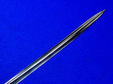German Germany Antique WW1 Lion Head Quillback Officer's Sword w/ Scabbard