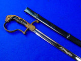 German Germany Antique WW1 Lion Head Quillback Officer's Sword w/ Scabbard