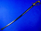 German Germany Antique WW1 Lion Head Quillback Officer's Sword w/ Scabbard