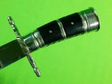 Vintage 1950-60's German Germany Custom Made Hunting Dagger Knife & Scabbard