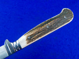German Germany Linder Jagdnicker Hunting Boot Knife w/ Scabbard