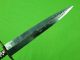 German Germany Solingen WW1 WW2 Engraved Navy Marine Dagger Stiletto Knife