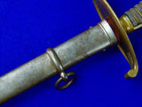 German Germany WW1 Engraved Officer's Sword with Scabbard