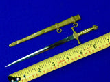 German Germany WW1 Miniature Mini Navy Dagger Knife w/ Scabbard