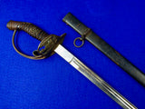 Antique German Germany WWI WW1 Officer's Sword with Scabbard