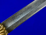 German Germany WW1 Period Engraved Hunting Dagger w/ Knife Scabbard