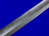 German Germany WW1 Period Engraved Hunting Dagger w/ Knife Scabbard