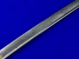 German Germany WW1 Saxon Lion Head Engraved Damascus Blade Grosser Sword