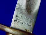 German Germany WW1 WWI Mauser K98 Butcher Bayonet Fighting Knife Dagger *