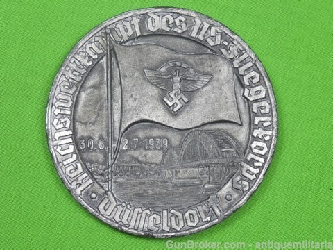 German Germany WWII WW2 NSFK Large Table Medal