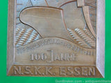German Germany WWII WW2 Plaque Table Medal Broze