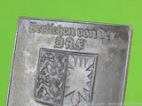 German Germany WWII WW2 Table Medal Plaque Box