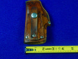 Vintage German Made Eig Cutlery Walther or Mauser Pistol Gun Leather Holster