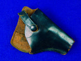 Vintage German Made Small Handgun Pistol Revolver Leather Holster