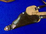 Vintage German Germany Post WW2 Walther PPK Shoulder Pistol Gun Leather Holster
