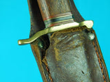 Vintage Old German Germany Unusual Blade Mark Boot Fighting Knife w/ Sheath
