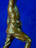 Antique German Germany WW1 WWI Bronze Soldier Figurine Statue Sculpture Art