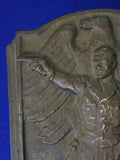 German Germany WW1 Bronze Copper Pistol Shooting Competition Award Plaque
