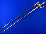 German Germany Antique Old WW1 Engraved Court Sword w/ Scabbard
