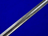 German Germany Antique Old WW1 Engraved Court Sword w/ Scabbard